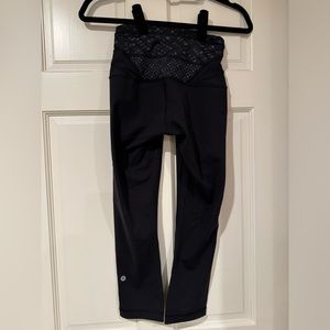 Lululemon black women’s leggings size 4. Like new!